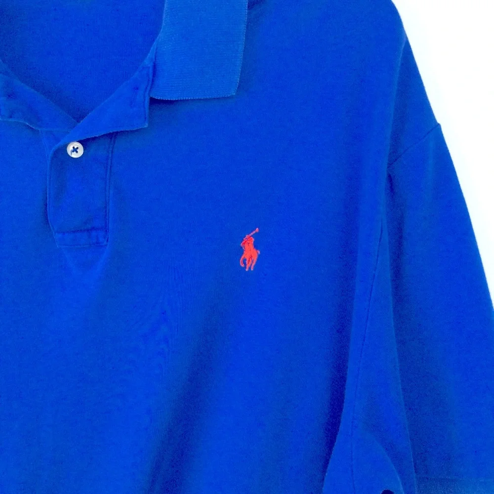 Polo by Ralph Lauren Men's Blue‎ Polo Shirt size Large
